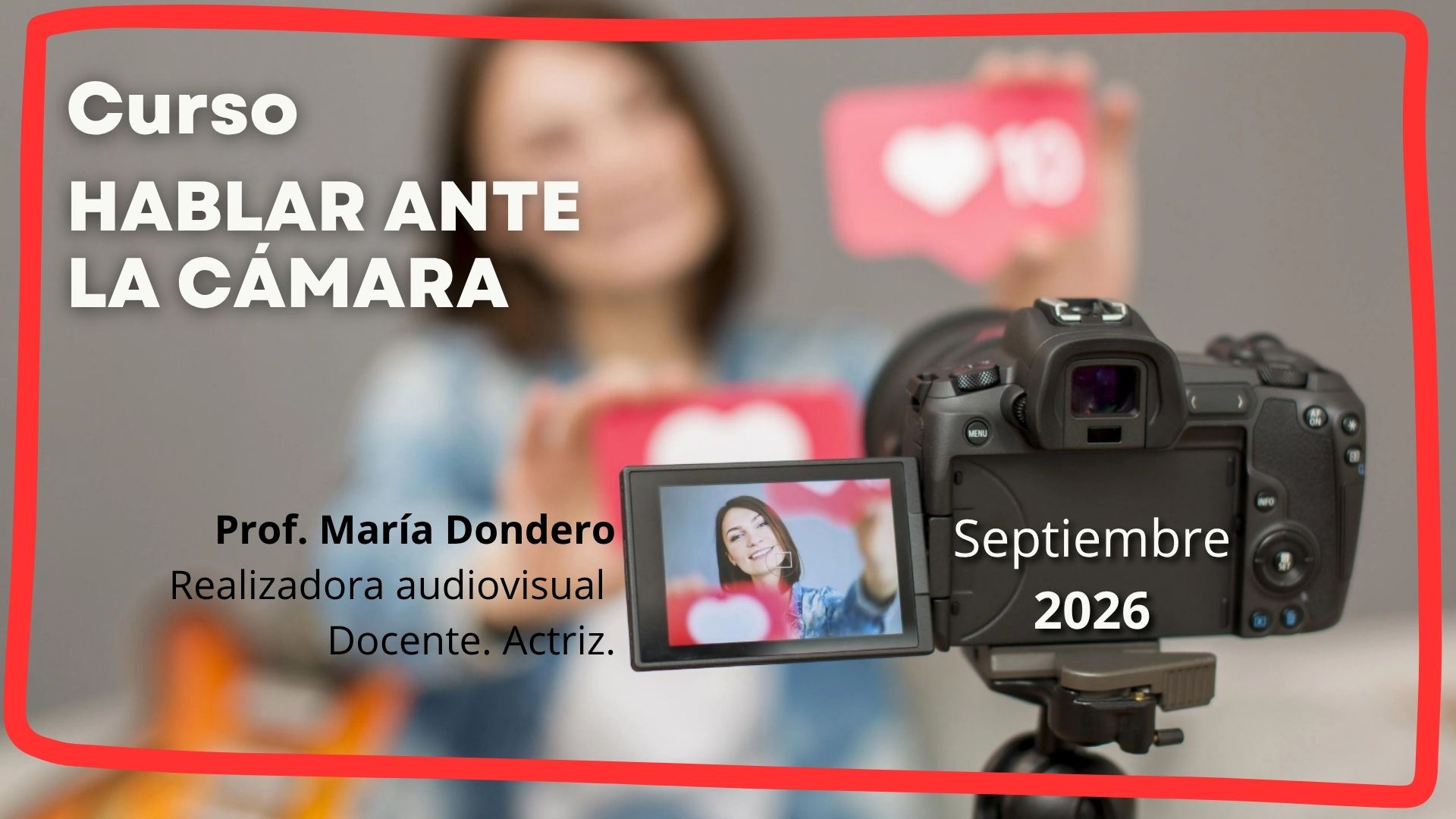 Hablar ante cámara